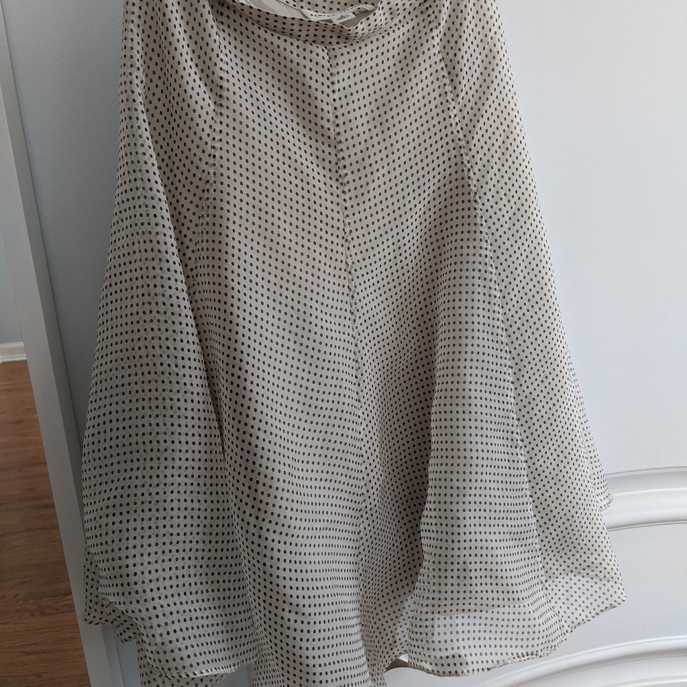 Flowy polka dot banana republic skirt